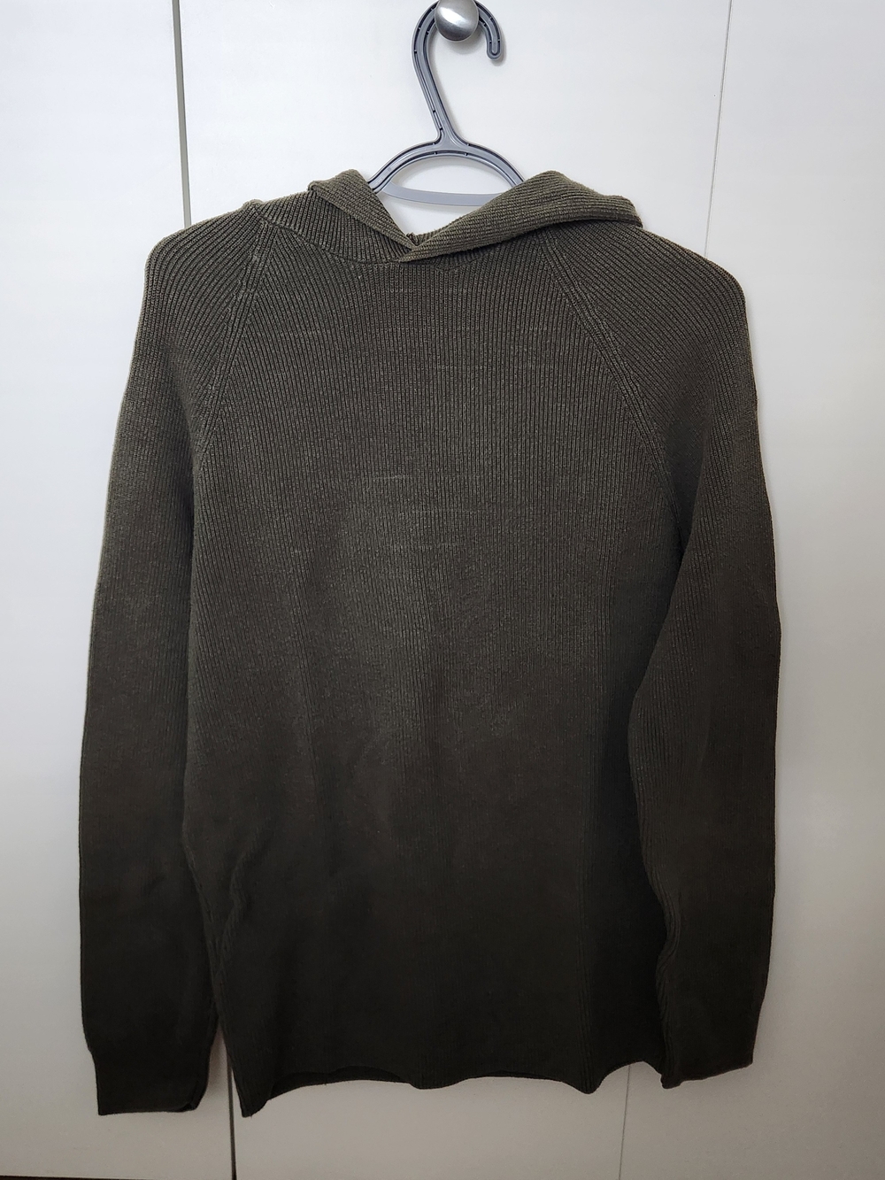 Denver Hayes Olive Green Hooded Sweater